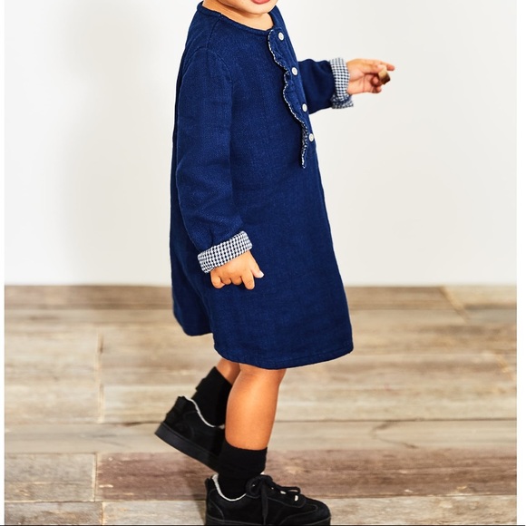 zara girls denim dress
